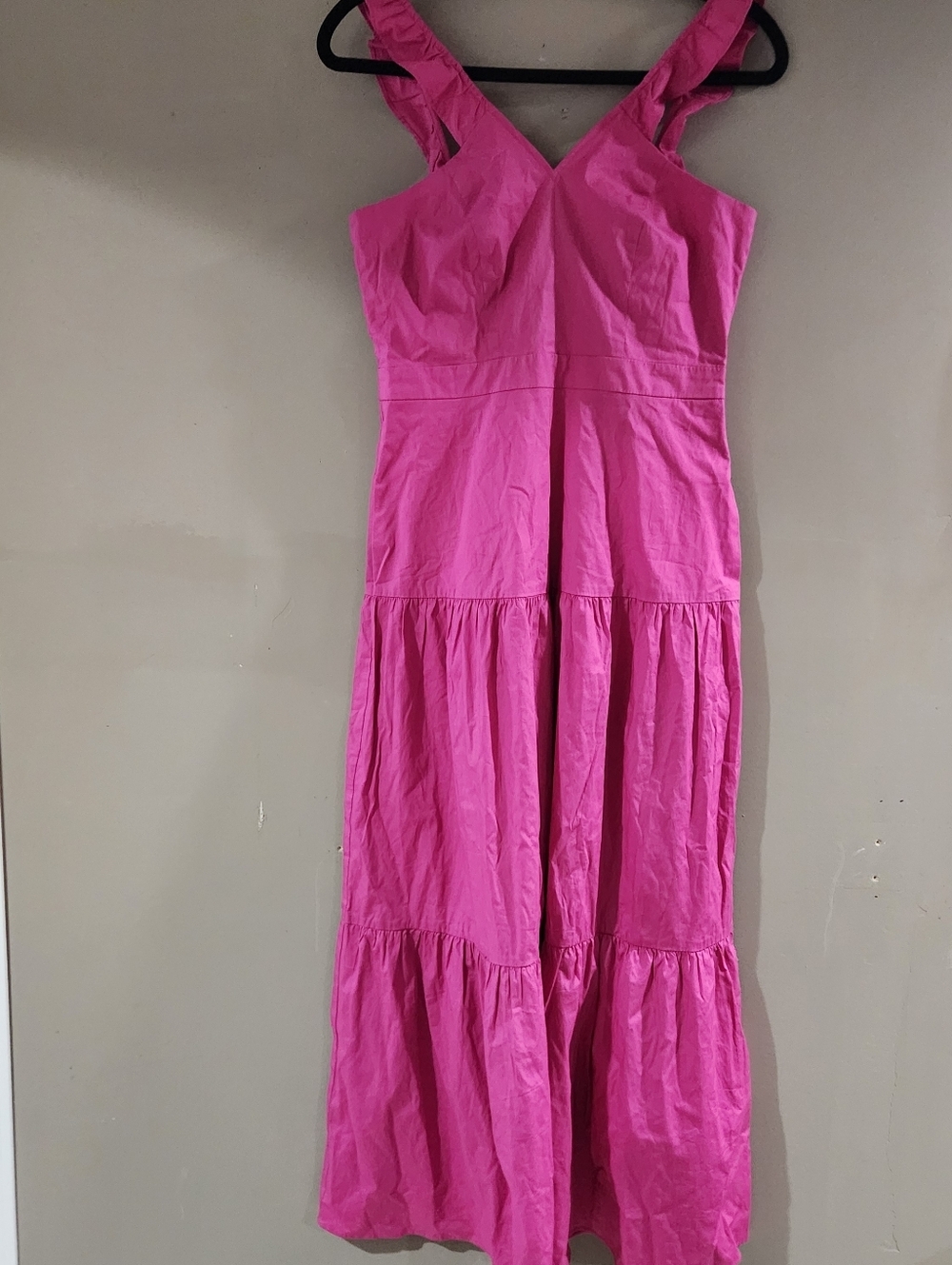 Maggy London Women's Women's Dresses Ruffle V-Neck Halter Tiered Maxi Vacation
